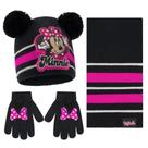 Conjunto de chapéu, cachecol e luvas de inverno Disney Minnie Mouse Girl