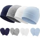 Conjunto de chapéus e luvas para bebês DRESHOW BQUBO Cotton 0-6 meses