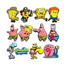 Conjunto De Charms Para Sapatos Do Spongebob 12 Peças Decorações Em PVC Para Sandálias Bubble Slides