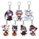 Conjunto de chaveiro JACK JEANNE em acrílico Hishato, Kousuke e Suzuya