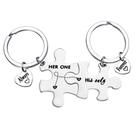 Conjunto de chaveiros Always Forever Stainless Steel Couple