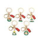 Conjunto de chaveiros, árvore de Natal, esmalte, desenho animado, liga de zinco Conjunto de chaveiros, árvore de Natal, esmalte, desenho animado, liga de zinco