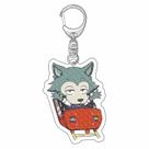 Conjunto de chaveiros Beastars Acrylic Legoshi & Louis Chibi Style
