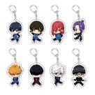 Conjunto de chaveiros Blue Lock Acrylic Chibi Characters