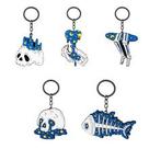 Conjunto de chaveiros Creative Galaxy Skull Cute Shark Series Conjunto de chaveiros Creative Galaxy Skull Cute Shark Series