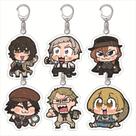 Conjunto de chaveiros de acrílico Bungou Stray Dogs Character Chaveiro