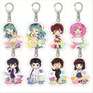 Conjunto de chaveiros de acrílico Urusei Yatsura Lum and Characters Conjunto de chaveiros de acrílico Urusei Yatsura Lum and Characters