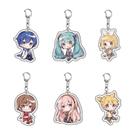 Conjunto de chaveiros de acrílico Vocaloid Hatsune Miku & Kagamine