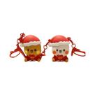 Conjunto De Chaveiros De Natal Bubu E Dudu Urso Panda, Mini Figuras Para Decoração De Mesa, Conjunto De Chaveiros De Natal Bubu E Dudu Urso Panda, Mini Figuras Para Decoração De Mesa,