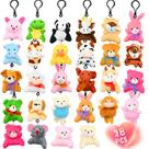 Conjunto de chaveiros de pelúcia LUKBERA, 28 pacotes para presente infantil Conjunto de chaveiros de pelúcia LUKBERA, 28 pacotes para presente infantil