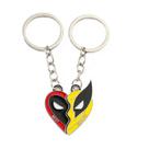 Conjunto de chaveiros Deadpool Wolverine BFF