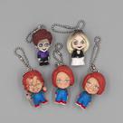 Conjunto de chaveiros do filme de terror Chucky Bride Of Chucky 4 cm 5 unidades