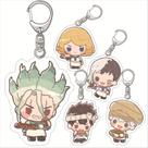 Conjunto de chaveiros Dr. Stone Senku e Kohaku Chibi Style Acrílico