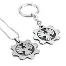 Conjunto de chaveiros e colares Gears of War Cog Alloy para fãs