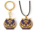 Conjunto de chaveiros e colares, pingente fofo inspirado em anime de coruja Conjunto de chaveiros e colares, pingente fofo inspirado em anime de coruja