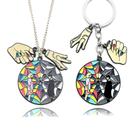 Conjunto de chaveiros e colares Wednesday Enid Acrylic