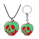 Conjunto de chaveiros e pingentes Creative Skull Apple Halloween Conjunto de chaveiros e pingentes Creative Skull Apple Halloween