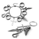 Conjunto de chaveiros e pulseiras Hunter x Hunter Gon & Killua