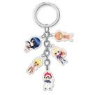 Conjunto de chaveiros Food Wars Acrylic de 5 caracteres Shokugeki no Soma