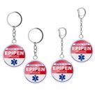 Conjunto de chaveiros Hiverst Epipen Inside Medical Alert Symbol