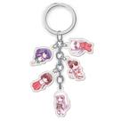 Conjunto de chaveiros Inuyasha Chibi Acrylic 5 figuras para fãs