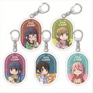 Conjunto de chaveiros Laid-Back Camp Aoi, Rin, Na com caracteres acrílicos