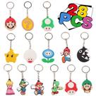 Conjunto de chaveiros Mario Theme, 28 peças, suprimentos para festas, presentes para crianças Conjunto de chaveiros Mario Theme, 28 peças, suprimentos para festas, presentes para crianças