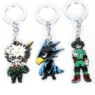 Conjunto de chaveiros My Hero Academia Bakugo, Izuku, Tokoyami