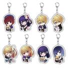 Conjunto de chaveiros Oshi no Ko Ai Ruby Aqua Acrylic