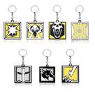 Conjunto de chaveiros Rainbow Six Siege Emblems Metal Game Accessory