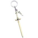 Conjunto de chaveiros Sword Art Online Kirito & Asuna preto e branco