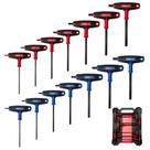Conjunto de chaves Allen XOOL T Handle, 14 unidades métricas e SAE com estojo