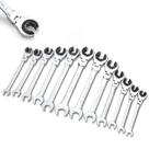 Conjunto de chaves Anbull 12PCS Metric 8-19mm 180 Flex-Head