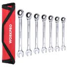 Conjunto de chaves combinadas com catraca WORKPRO 7 peças SAE
