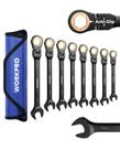 Conjunto de chaves combinadas com catraca WORKPRO, 8 peças, 8-17 mm Conjunto de chaves combinadas com catraca WORKPRO, 8 peças, 8-17 mm