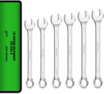 Conjunto de chaves combinadas multiuso de 6 peças, SAE e padrão de 15/16" a 1-1/4", CR-V tratado termicamente, conjunto de chaves grandes com extremidade de caixa de 12 pontos, conjunto de ferramentas Master Long Mechanic com bolsa rolante Conjunto de chaves combinadas multiuso de 6 peças, SAE e padrão de 15/16" a 1-1/4", CR-V tratado termicamente, conjunto de chaves grandes com extremidade de caixa de 12 pontos, conjunto de ferramentas Master Long Mechanic com bolsa rolante