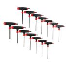 Conjunto de chaves CRAFTSMAN T-Handle Allen Hex Keys SAE e MM 14 unidades