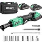 Conjunto de chaves de catraca sem fio ShieldPro 20V 3/8 com 2 baterias Conjunto de chaves de catraca sem fio ShieldPro 20V 3/8 com 2 baterias