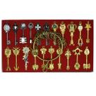 Conjunto de chaves de cosplay Fairy Tail Lucy 22 Golden Zodiac + 4 Acc Conjunto de chaves de cosplay Fairy Tail Lucy 22 Golden Zodiac + 4 Acc
