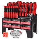 Conjunto de chaves de fenda CARTMAN Magnetic com precisão de 102 unidades com rack