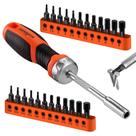 Conjunto de chaves de fenda hexagonais HORUSDY 25 peças com catraca