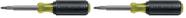 Conjunto de chaves de fenda Klein Tools 10 em 1, pacote com 2 bits