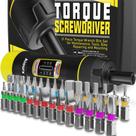 Conjunto de chaves de fenda Torquímetro Aiourx 1,5-18 Nm 31 unidades