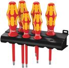 Conjunto de chaves de fenda Wera Kraftform Plus 160i/6 isolado de 6 peças