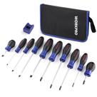 Conjunto de chaves de fenda WORKPRO de 10 peças magnéticas com bolsa e magnetizador