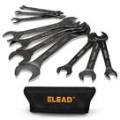 Conjunto de chaves ELEAD Super-Thin Open End, 10 peças, métrico de 5,5-27 mm Conjunto de chaves ELEAD Super-Thin Open End, 10 peças, métrico de 5,5-27 mm