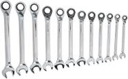 Conjunto de chaves GEARWRENCH com catraca reversível de 12 peças
