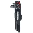 Conjunto de chaves hexagonais Craftsman, 10 peças de aço preto SAE com rack