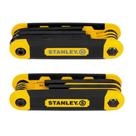 Conjunto de chaves hexagonais Stanley STHT71839 dobrável métrico e pacote SAE com 2