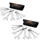 Conjunto de chaves HORUSDY Thin Open End de 19 peças SAE e Metric CR-V Conjunto de chaves HORUSDY Thin Open End de 19 peças SAE e Metric CR-V